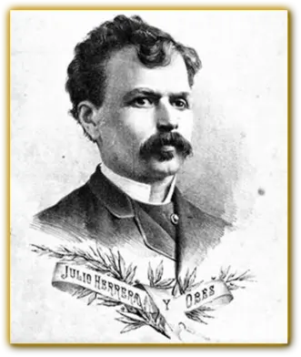 President Julio Herrera y Obes of Uruguay (1890–1894) during the restoration period of Santa Teresa Fortress.
